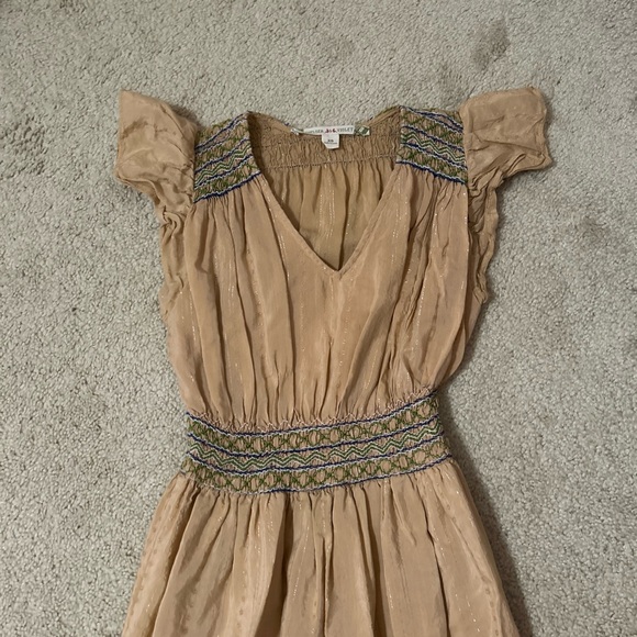 Chelsea & Violet Tan Blouse with Embroidered Details - Picture 2 of 3